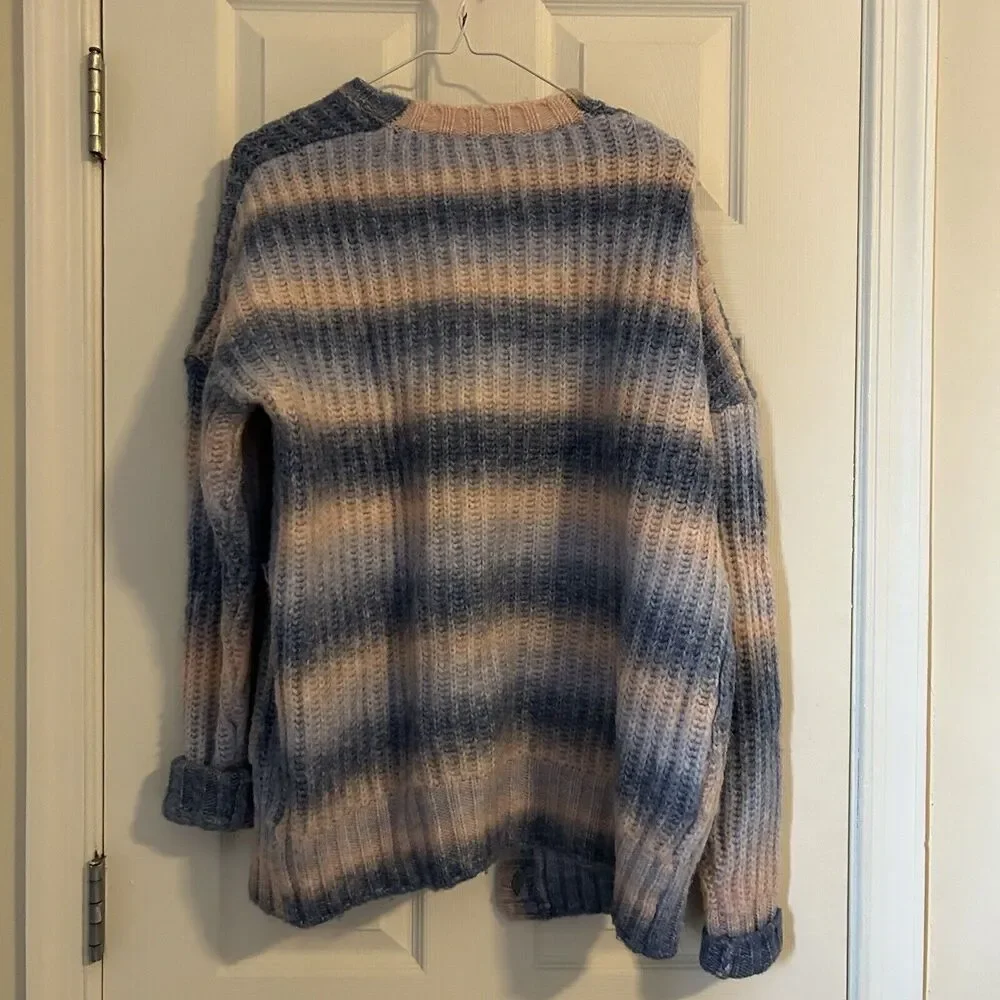 For Love and Lemons Celeste Cardigan Sweater Pink Blue Tie Dye Ombre Size XS - Picture 9 of 10